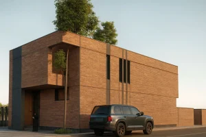 Central courtyard concept with natural light and cross-ventilation design