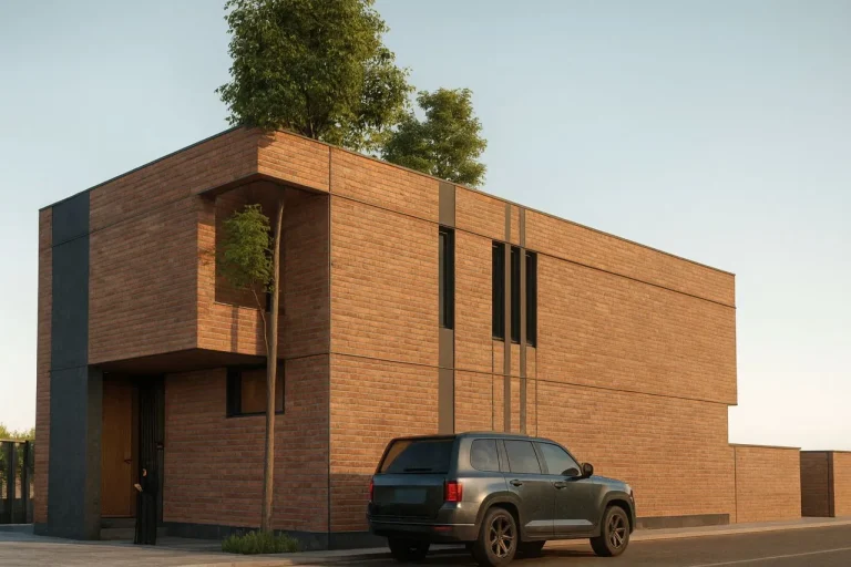 Central courtyard concept with natural light and cross-ventilation design