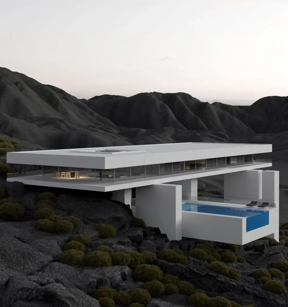 “Futuristic smart building and digital city concept representing smart and digital architecture trends”