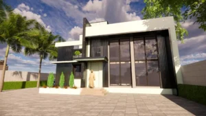 Interior view highlighting the loft structure and spatial openness.