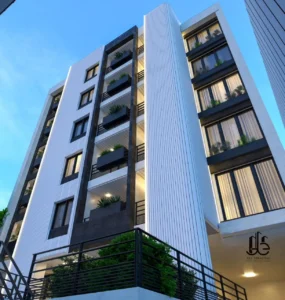 Deep Balconies and Shadowed Spaces of Linea Tower Residential Building