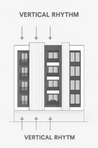 Bird’s Eye View Showing Linea Tower in Shiraz Urban Context and Vertical-Line Identity