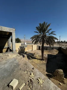 Front façade of Lakeview Loft combining stone and brick materials.
